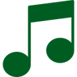Green Musical note